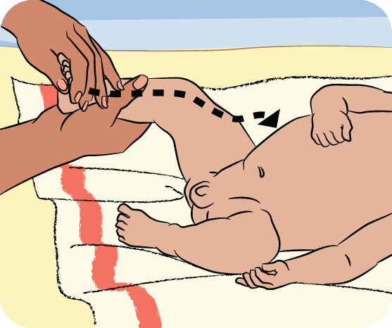Baby massage: in pictures