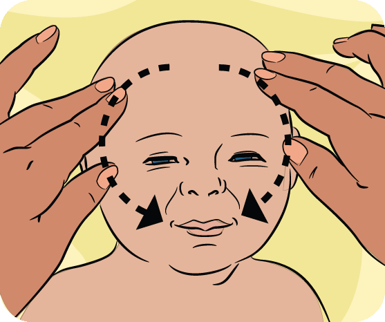 Baby massage: in pictures