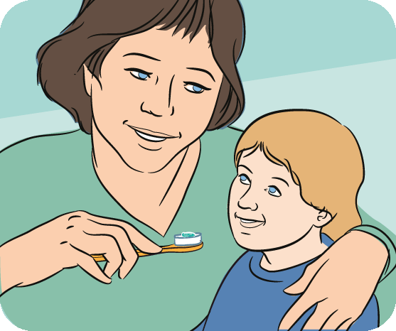 Brushing children’s teeth: in pictures