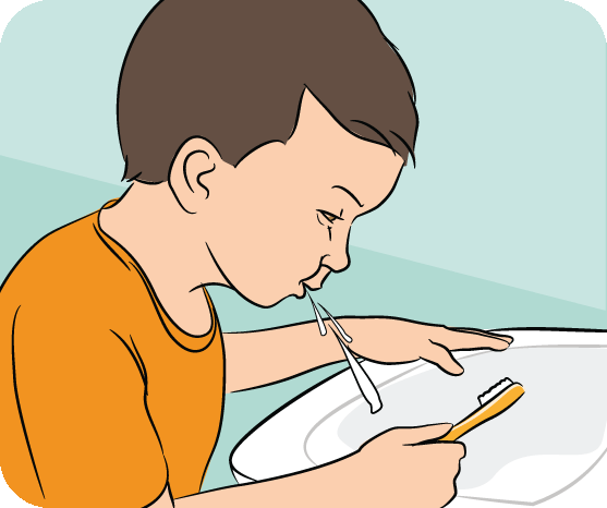 Brushing children’s teeth: in pictures