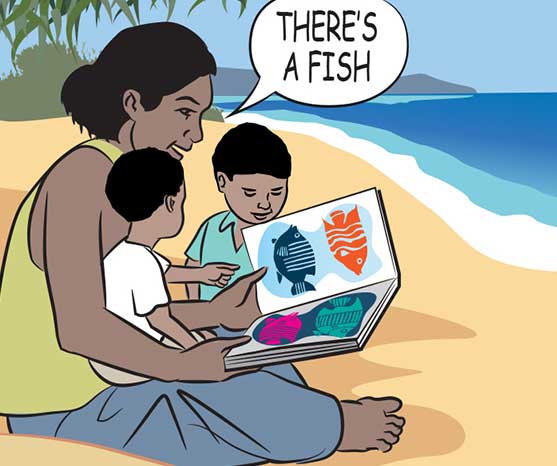 Reading with your toddler: in pictures