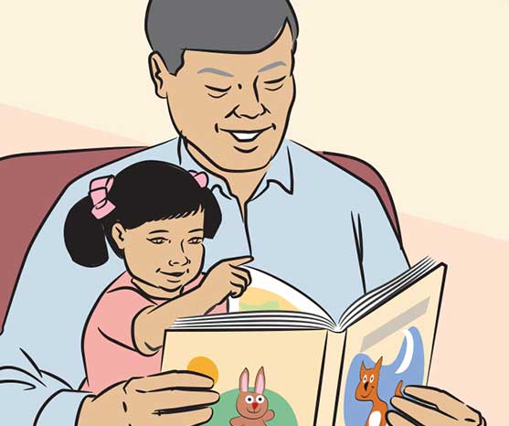 Reading with your toddler: in pictures