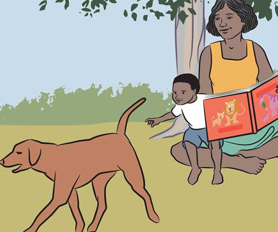 Reading with your toddler: in pictures