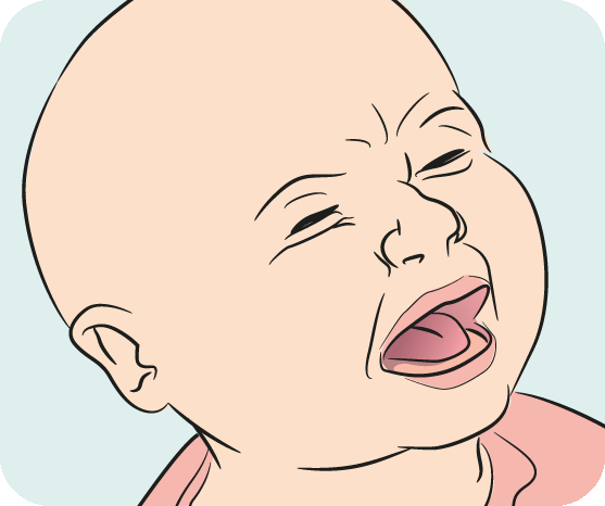 Newborn wind and burping: in pictures