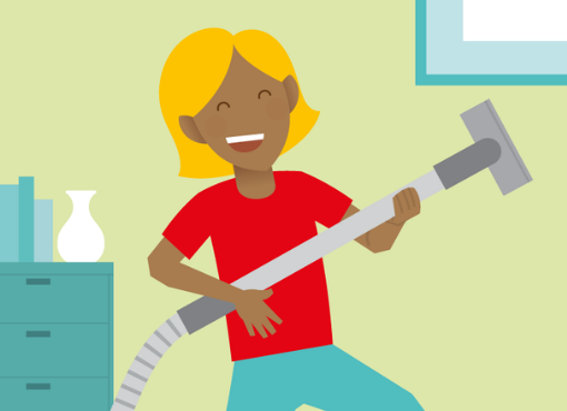Illustration of Household orchestra Step 4