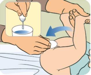 Graphic description to clean baby girl genitals.
