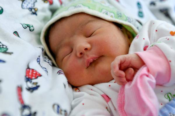 Newborn baby in Kyrgyzstan