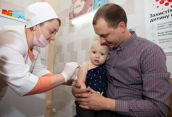 MMR vaccine: measles, mumps and rubella.