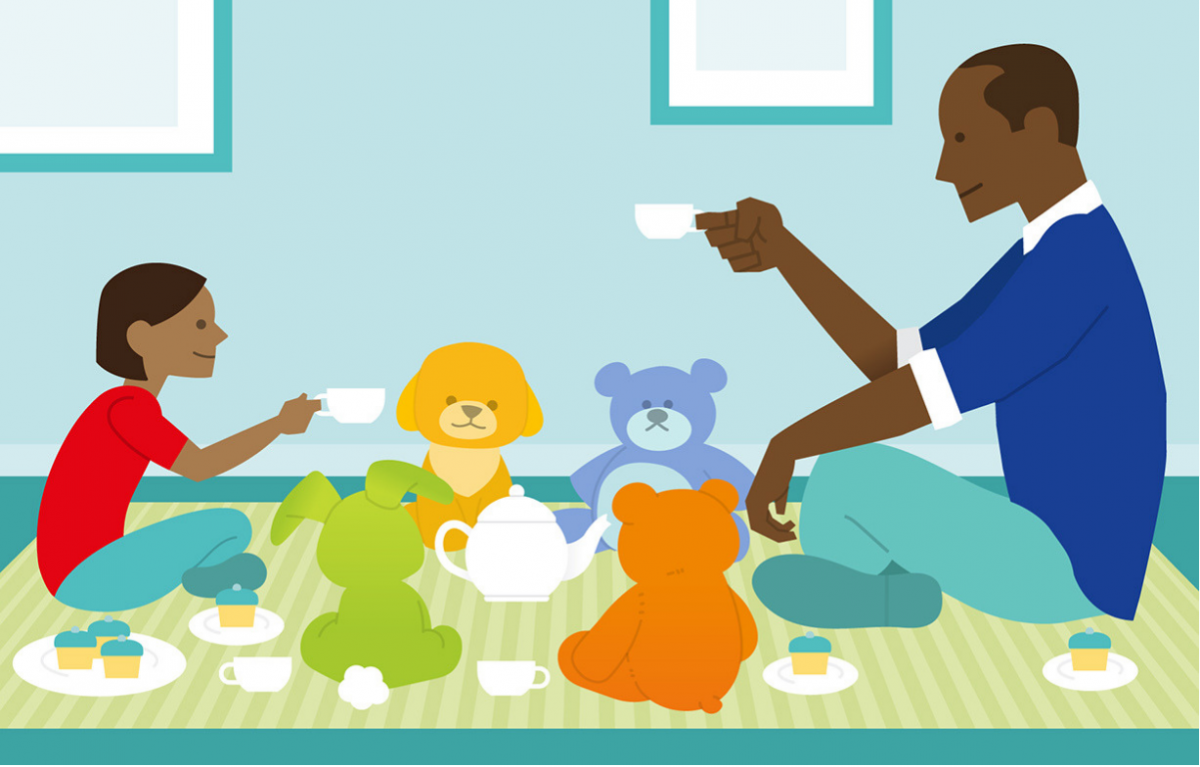 Illustration of Animal tea party