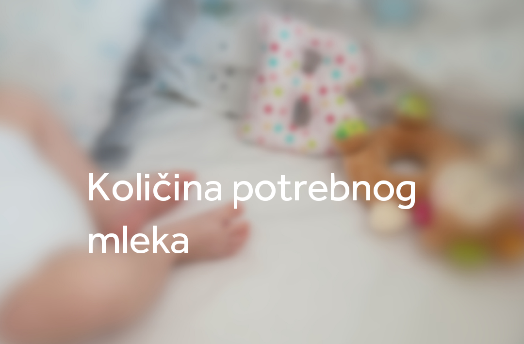 Količina potrebnog mleka dummy
