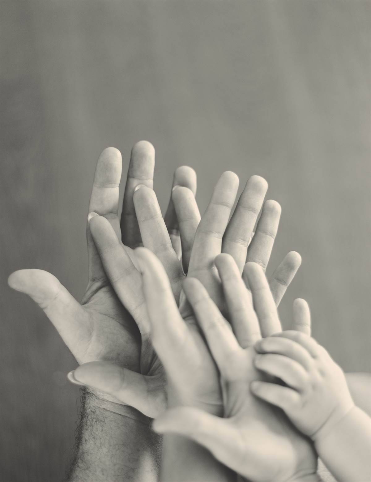family together hands