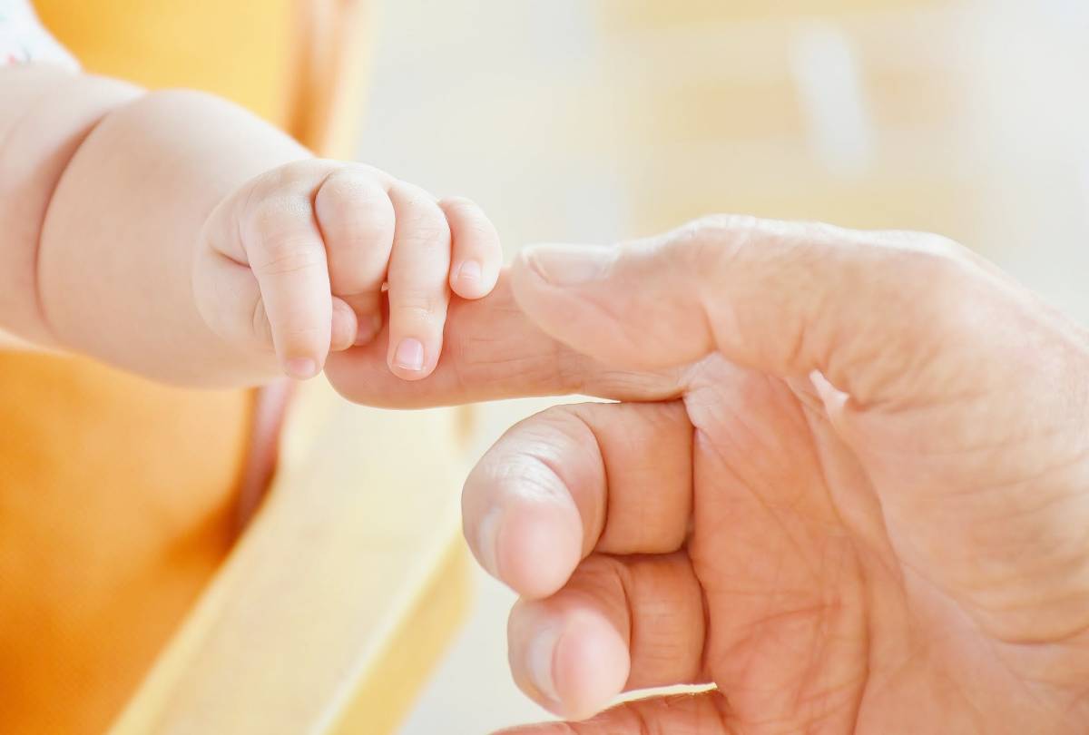 A little hand of a baby 