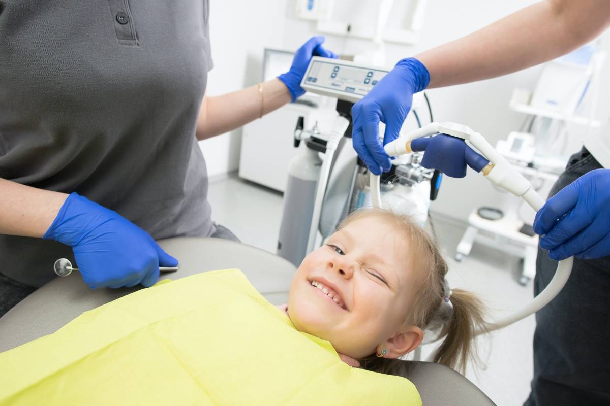 A child at dentist's