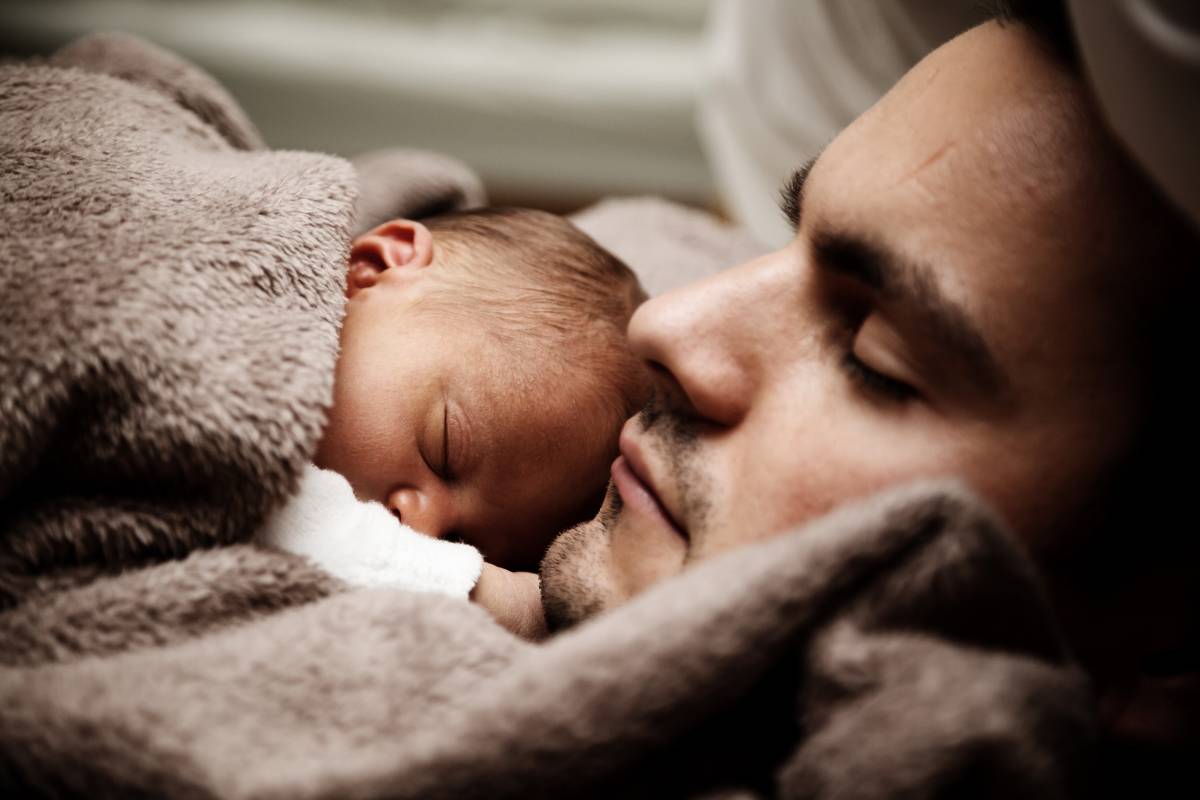 A father sleeping with his child 