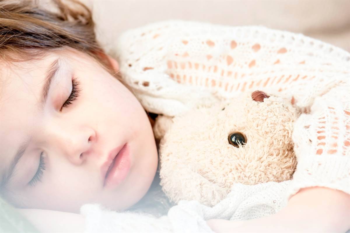 A toddler sleeping 
