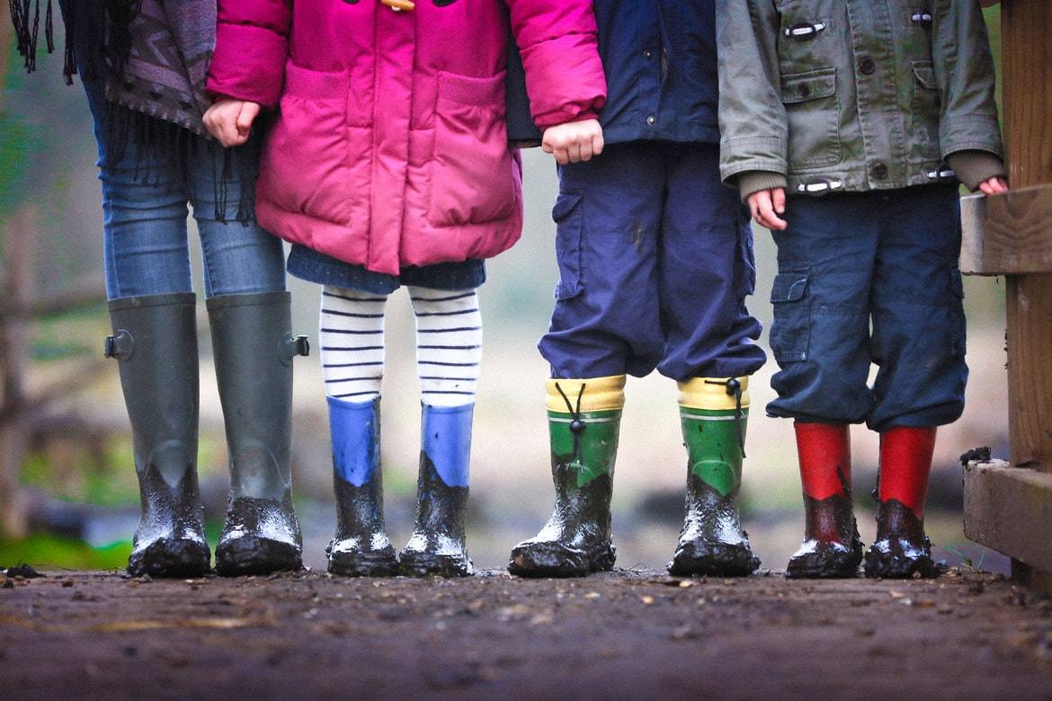 Children of different height