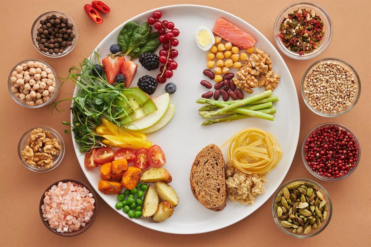 healthy balance of food