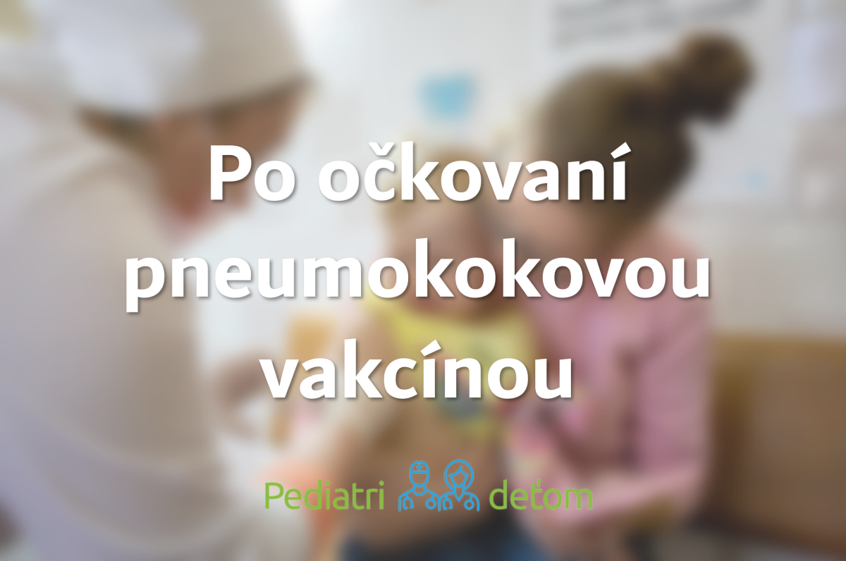 Vedľajšie účinky po očkovaní proti pneumokokom