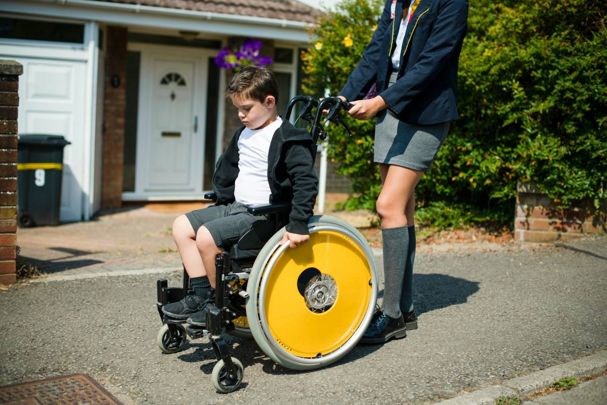 Child in wheelchair