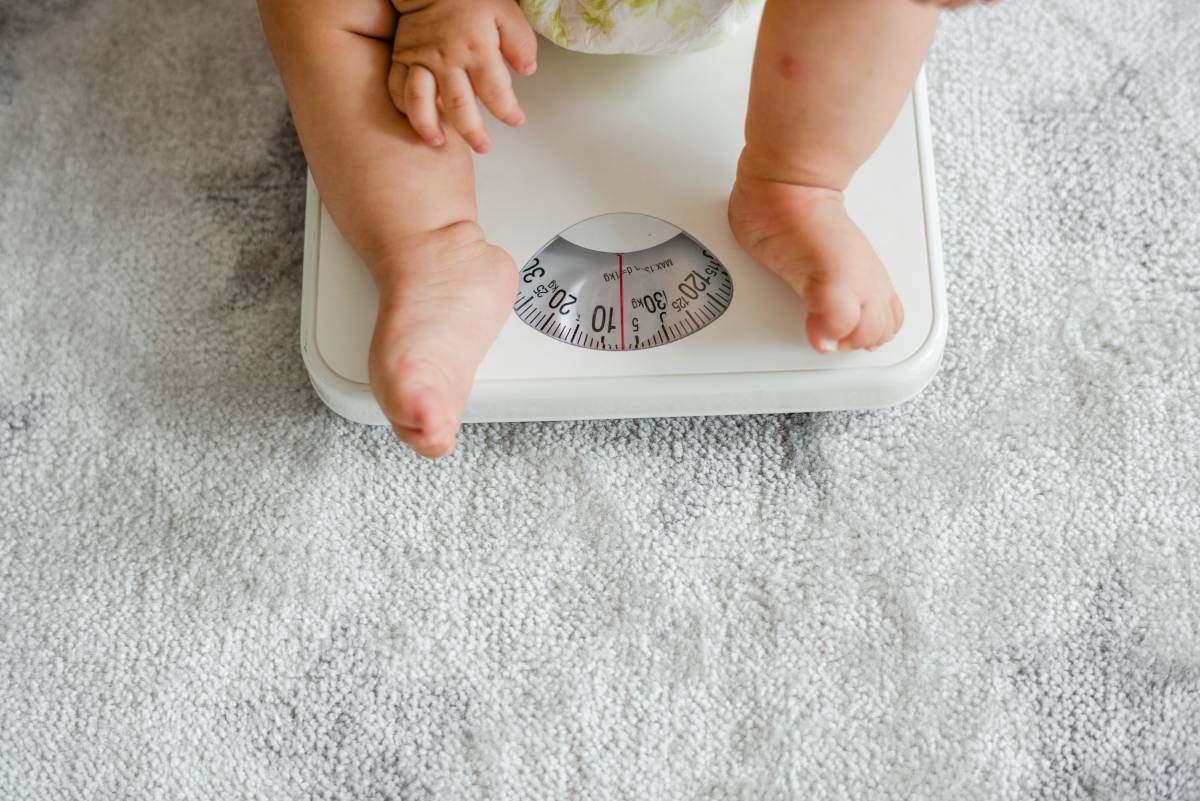 Baby on scale