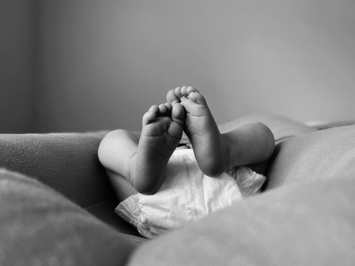 Child in diaper