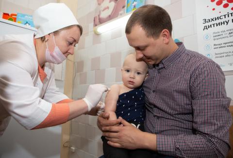 MMR vaccine: measles, mumps and rubella.