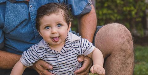 toddler playing outside