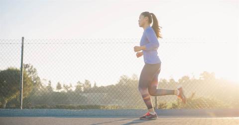 mother out for a run stress