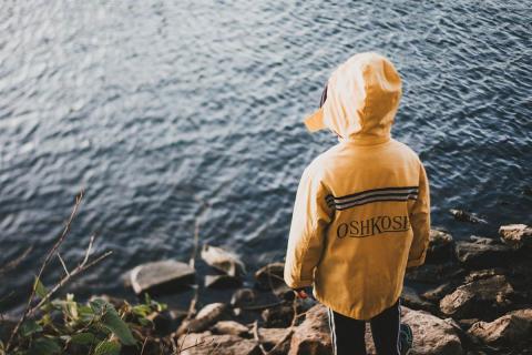 child outside, picture without face