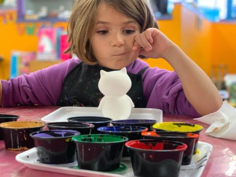 girl in child care/KG
