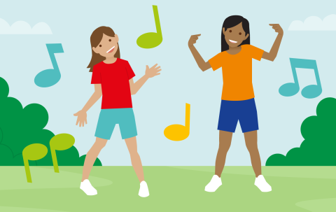 Illustration of Musical statues
