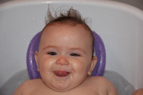 Playful bath time