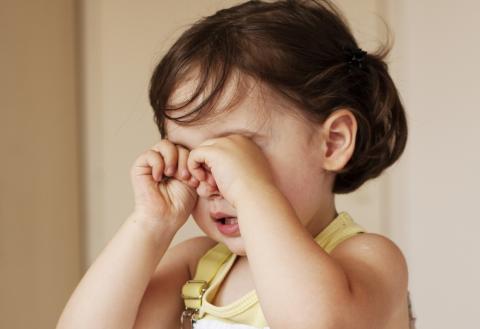 A crying child 