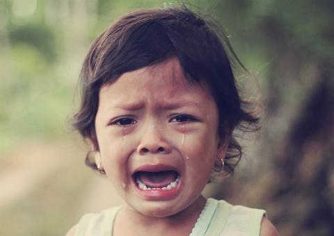 A crying child