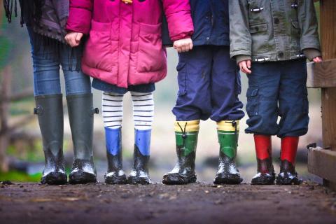 Children of different height