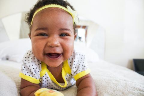 happy baby laughing 