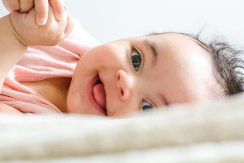a smiling baby