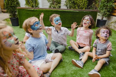 children playing