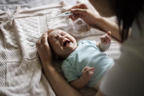 Baby with fever