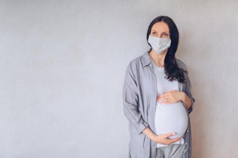 Mother with COVID-19