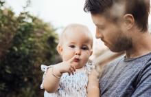Father with daughter