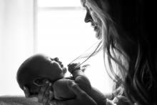 Mother with her newborn