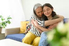 Parent with teenager